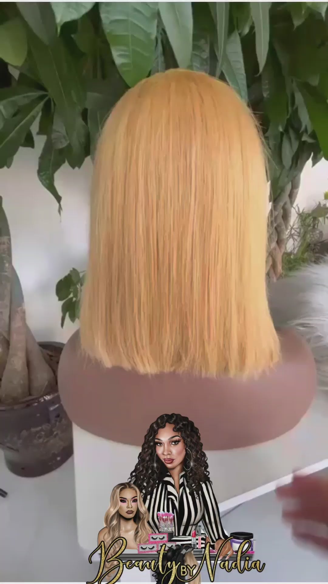 Charger la vidéo : Perruque brésilien lisse,  14pouces